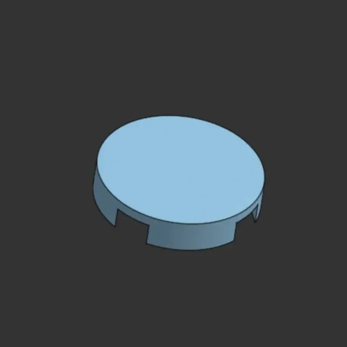 Lego compatible 2x2 plate round smooth