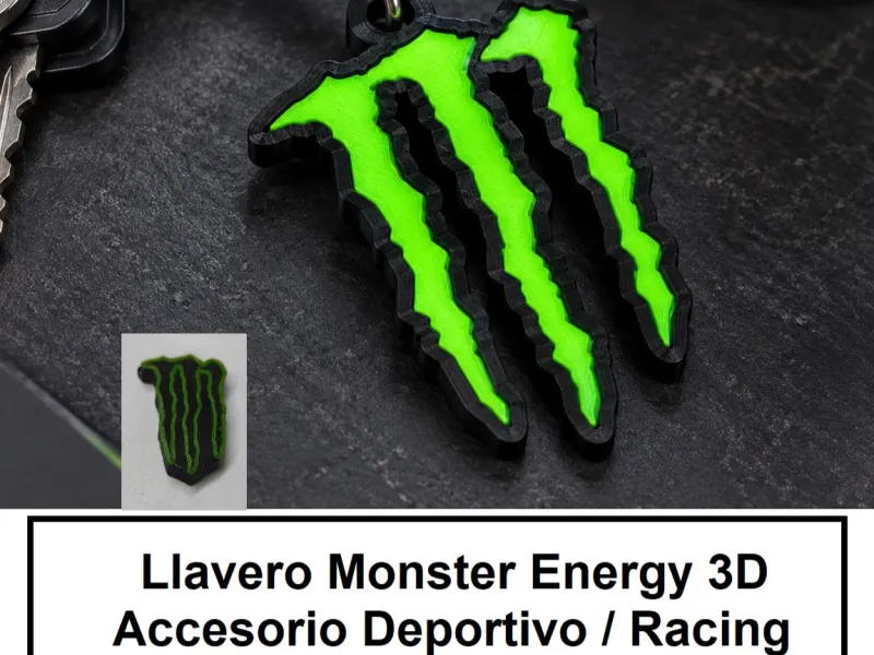 Monster Energy 3D Keychain | Sports / Racing Accessory