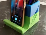 Supporto per telefono/tablet con vano portaoggetti-0