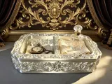 Baroque Double-Compartment Desktop Organizer-0