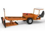 Garden Tractor pulling sled Scale 1:25-0
