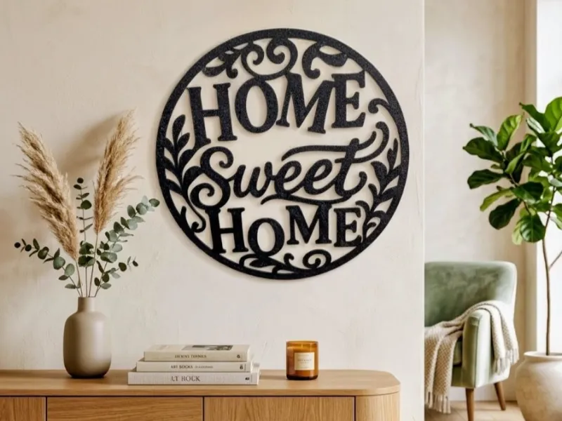 Home Sweet Home – Elegantes Wandtattoo
