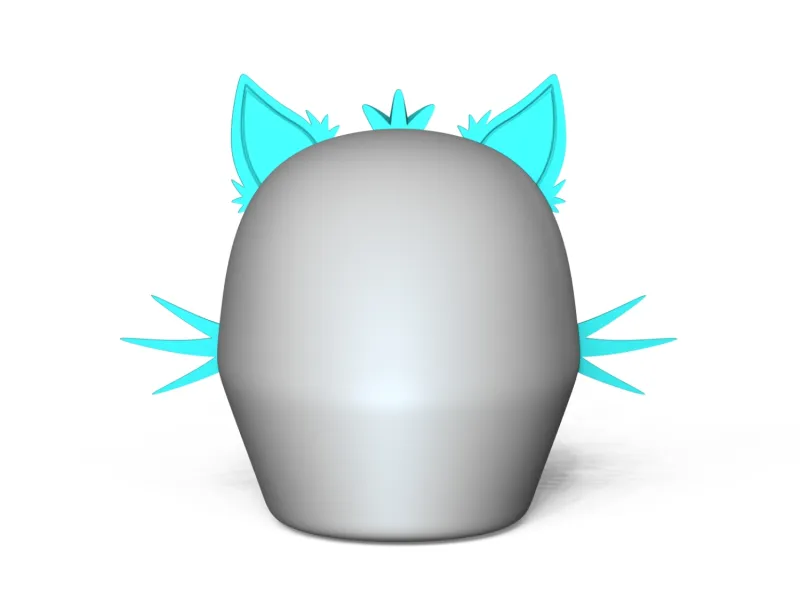 Cat Ears for Motorcycle Helmets - Accessory B