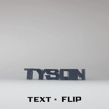 Text Flip - Tyson