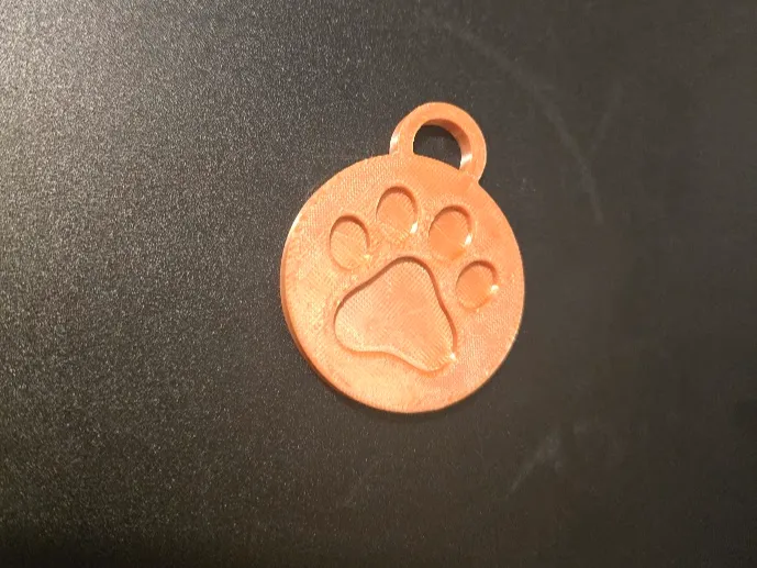 Paw Print Keychain