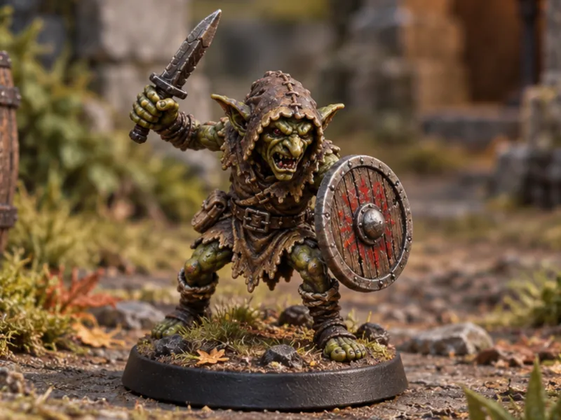 Miniatura di Goblin per D&D, Heroquest, DSA, RPG campione gratuito