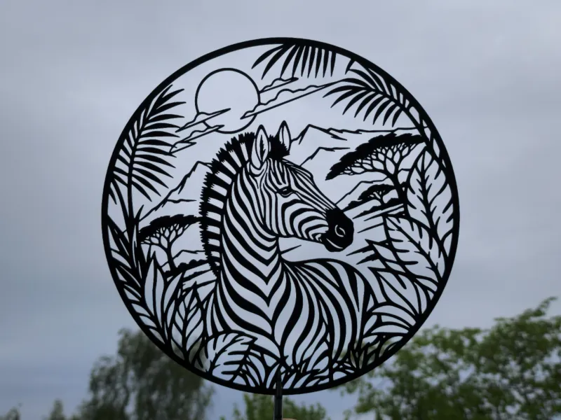 Safari Zebra 2D Wall Art