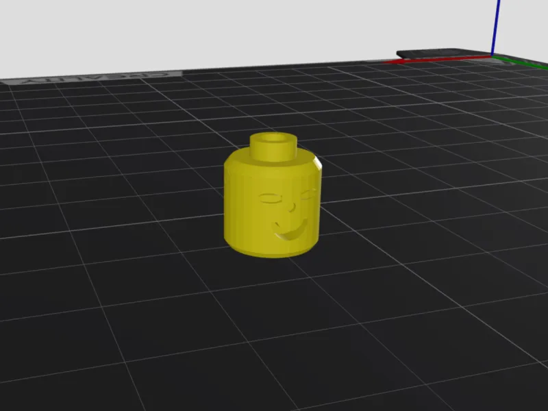 Lego head, mini figure