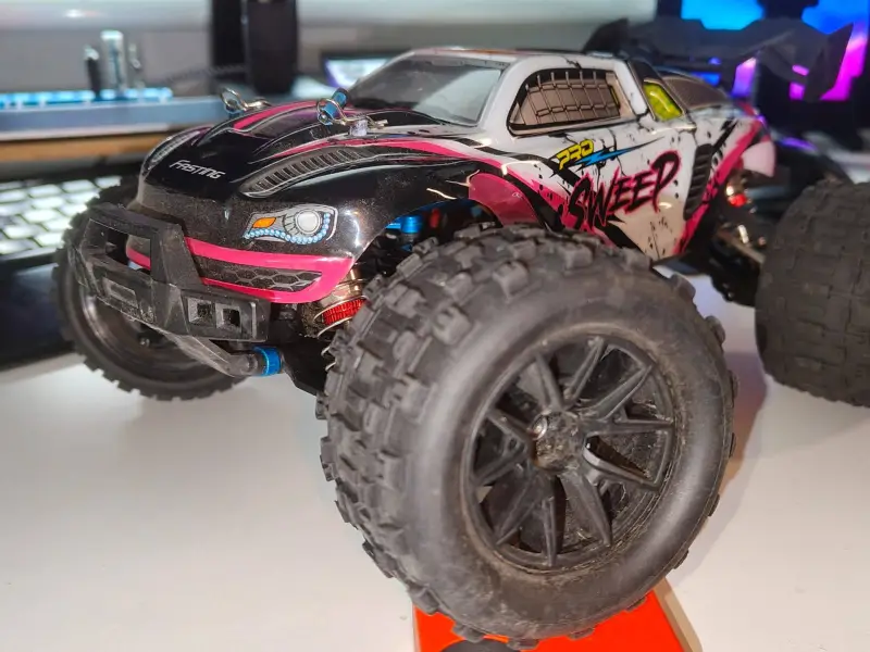 Eje de rueda delantera para coche RC SCY 1610x
