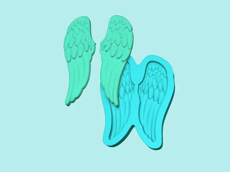 Wing Mold G Angel - Molding Maker Template