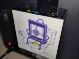 Pooping 3D Printer (Purge Bin Decoration)-0