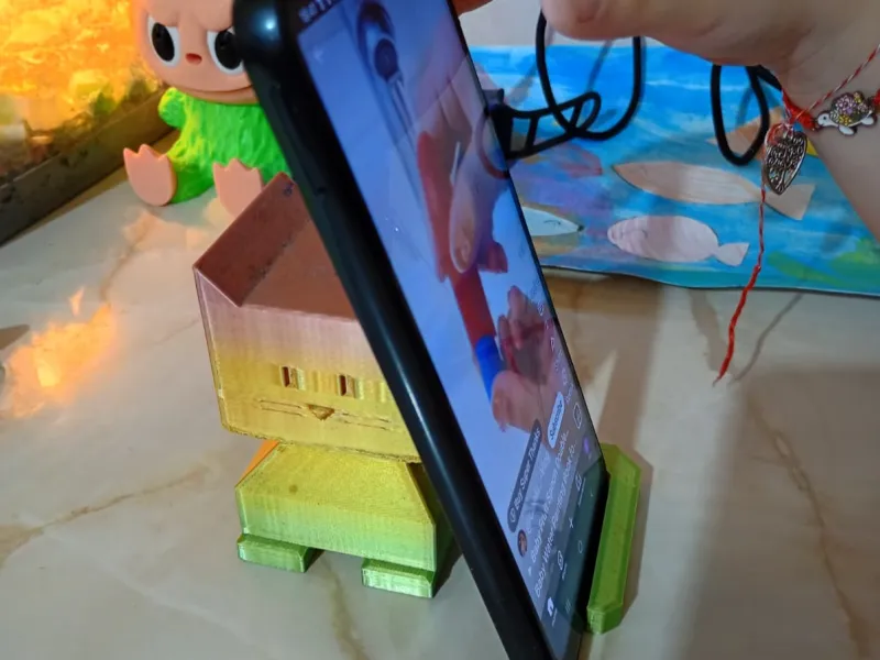 Soporte para teléfono con forma de gato
