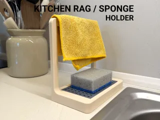 Kitchen Rag + Sponge Holder