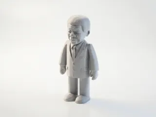 Nelson Mandela Figurine Celebrity 3D Printable