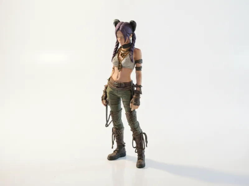 Huntress Girl Fantasy Female Figurine 3D Printable