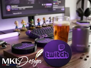 TWITCH COASTERS + HOLDER