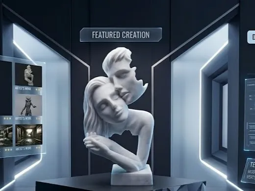 🎭 Escultura abstracta de rostro – Decoración moderna