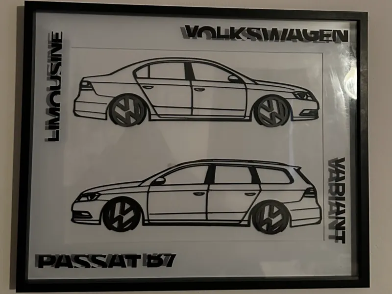 Настенный арт VW Passat B7 Variant