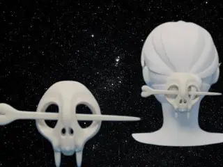 Skull Hairpin