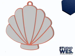Shell - Keychain v2 (3 sizes)