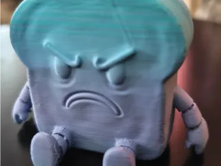 Grumpy Toast character