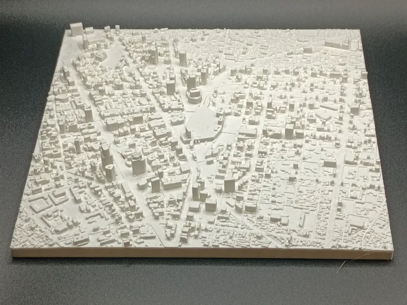 Modelo 3D Urbano: Arredores da Estação de Sendai, 2 km quadrados