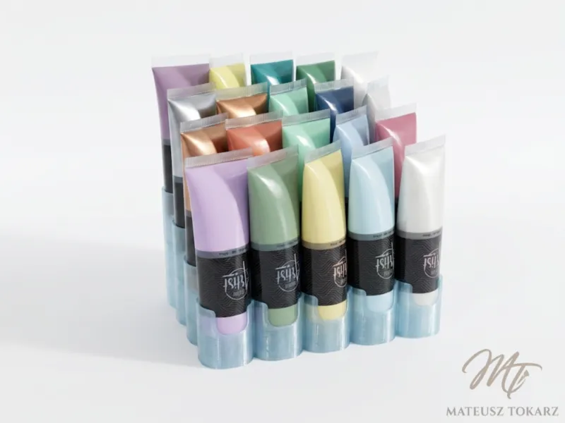 20-Tube Paint Stand | 50ml Acrylic Organizer