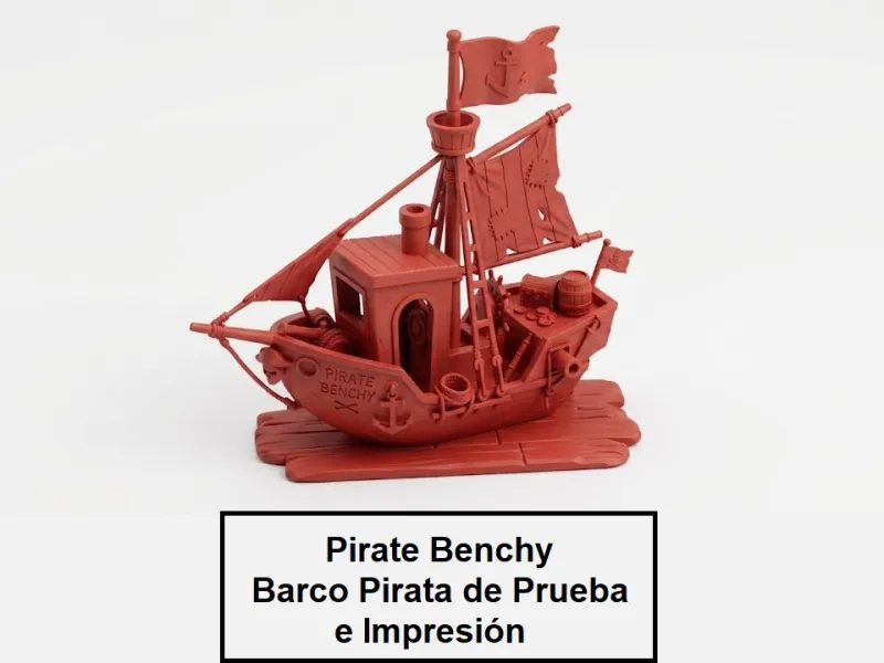 Pirate Benchy 3D | Nave Pirata di Prova e Stampa Decorativa