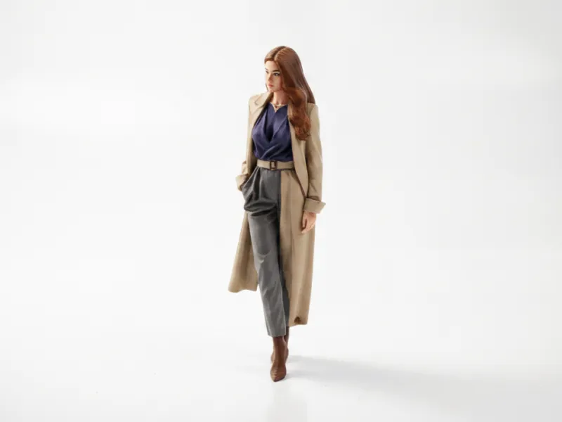 Bürofrau-Figur Professionelle Frau 3D-druckbar