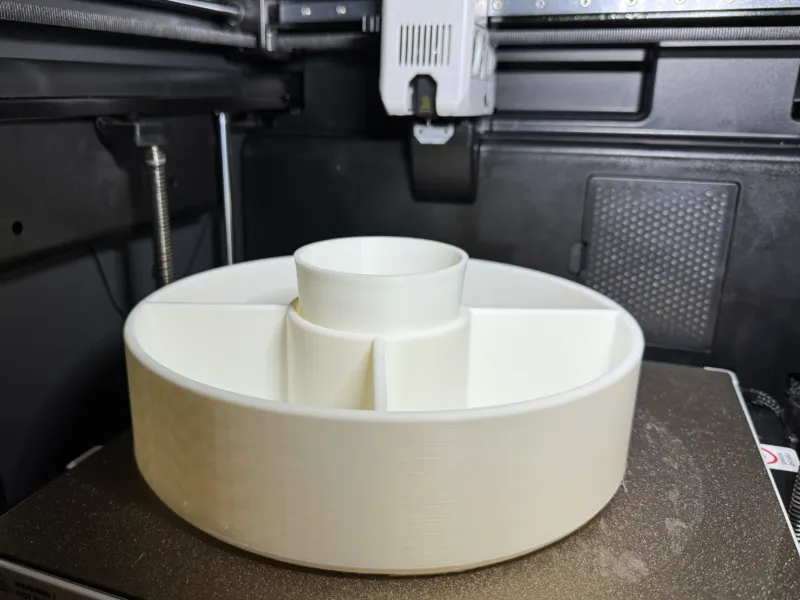 bowl for peanuts and cup for salty sticks