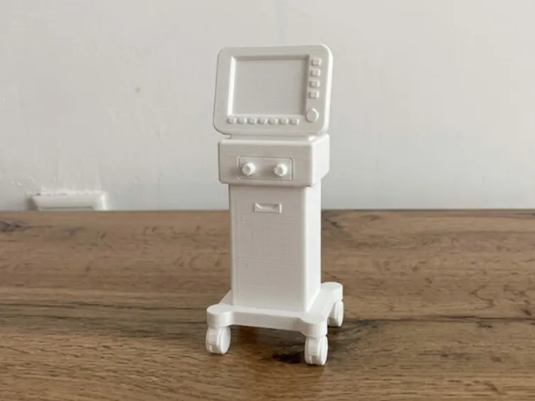 Vital Signs Monitor on Stand - Medical Model