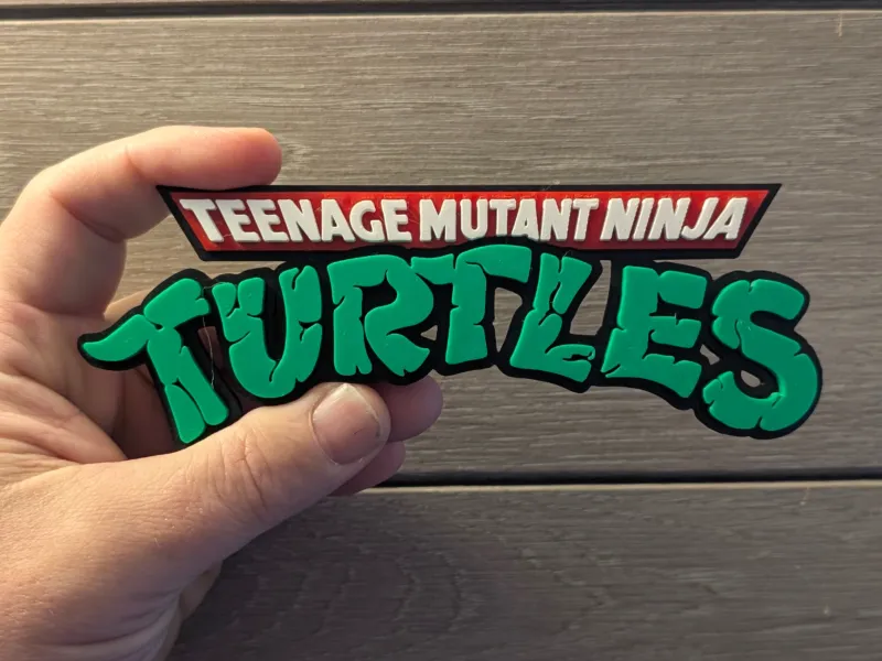 TMNT ティーンエイジ・ミュータント・ニンジャ・タートルズ ロゴサインプレート 2サイズ