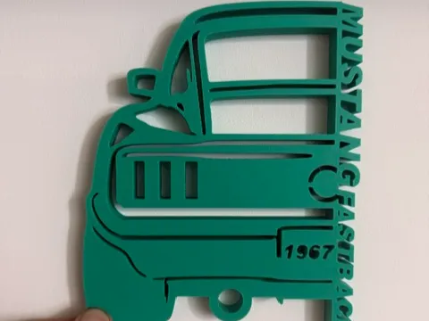 ford mustang fast back wall art