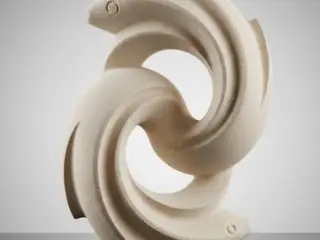 Peixes - arte abstrata - Coleção signos