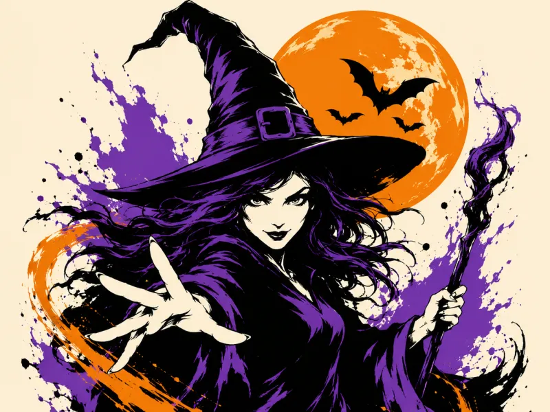 Witch Halloween Hueforge