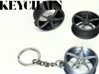 Car Rim Keychain - FERRARI