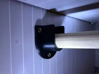 Wardrobe bar holder for 23 mm tube