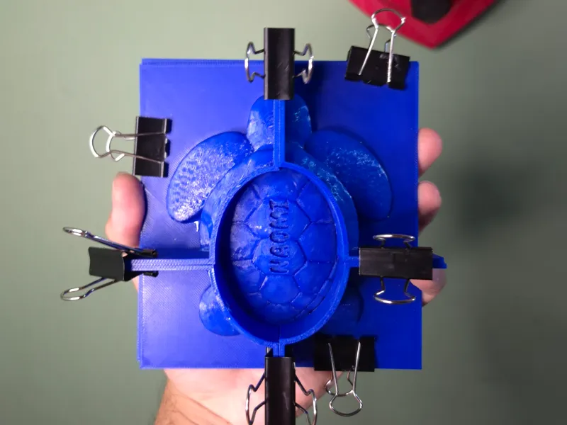 Molde de tortuga para silicona