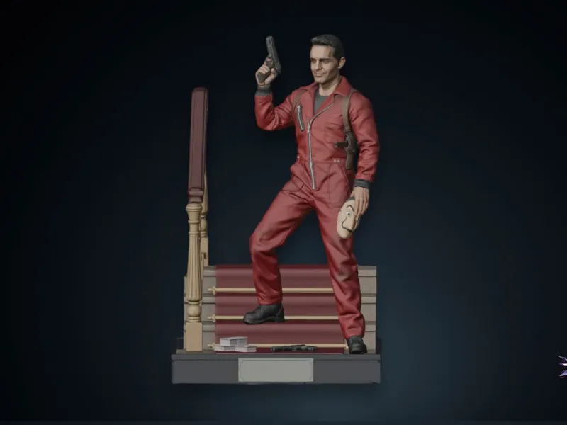 Berlin Money Heist La Casa de Papel STL 3D Printable  Figure