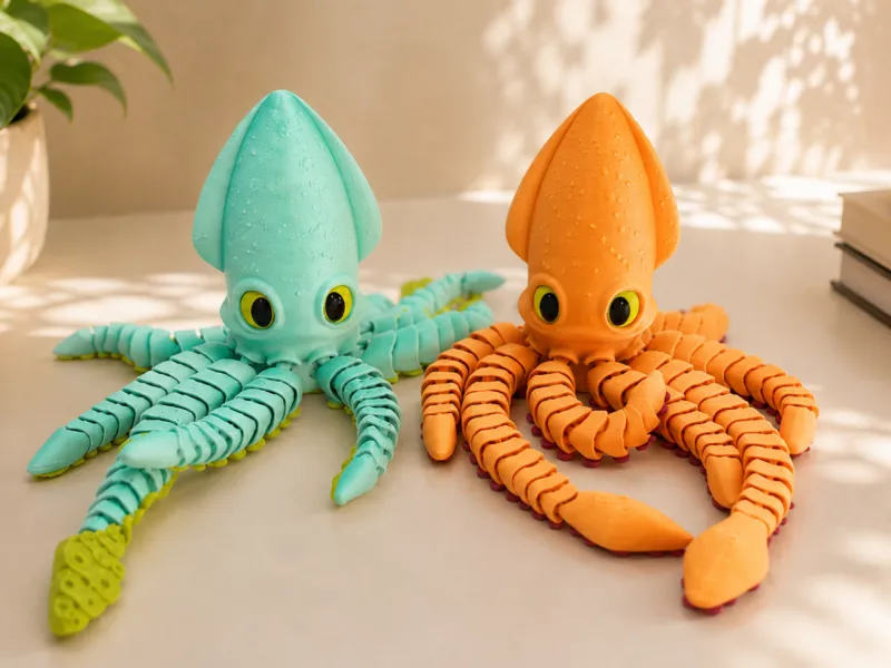 🦑 Giant Articulated Flexi Squid