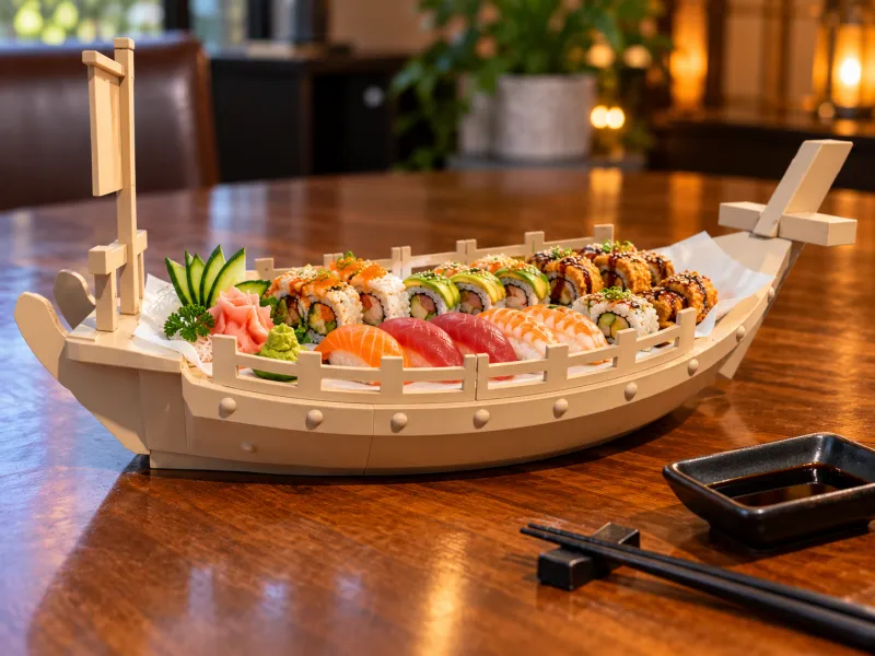 Sushi Boat – 24" Table Centerpiece