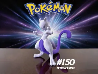 Mewtwo宝可梦0150超梦 分件打印