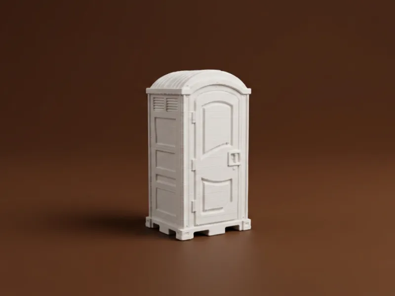 Miniature Portable Toilet Model