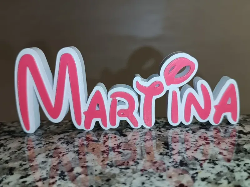 Decorazione con il nome Martina Disney