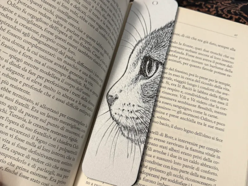 Bookmark Cat Love