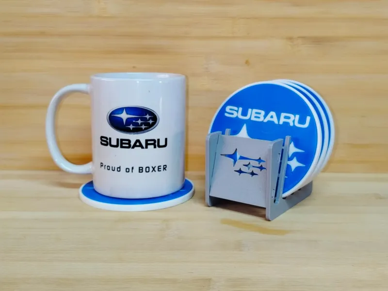 Conjunto de Porta-Copos Subaru ✨🚗