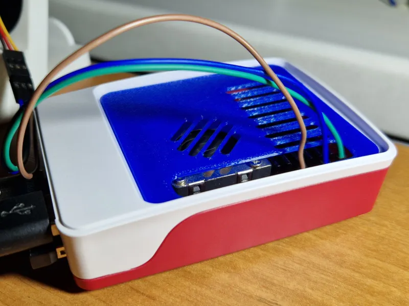 Belüftete Abdeckung für das originale Raspberry Pi 5 Gehäuse