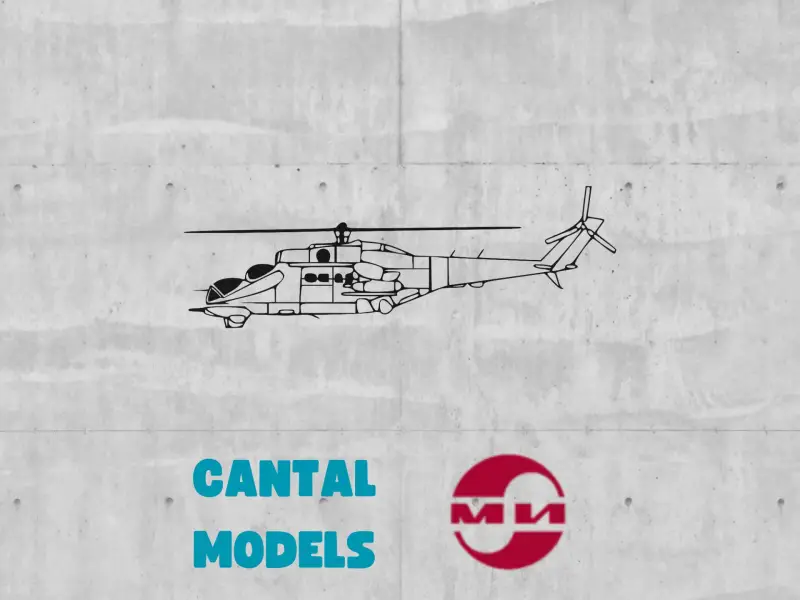 HELICÓPTERO DE ATAQUE MI-24 HIND #2 | ARTE DE PAREDE 2D