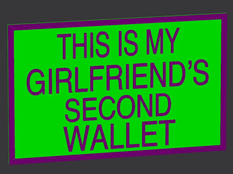 Girlfriends 2nd wallet