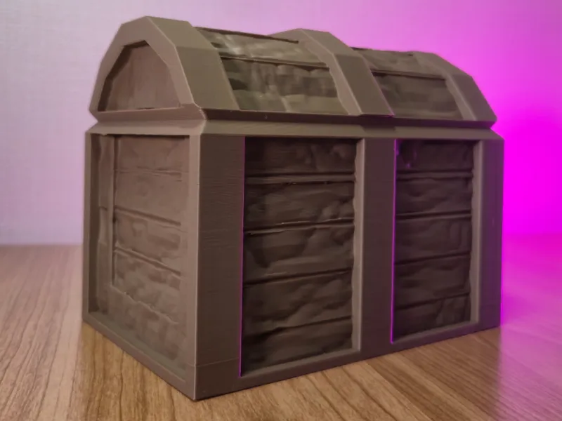 Wooden Chest Piggy Bank with Removable Cork